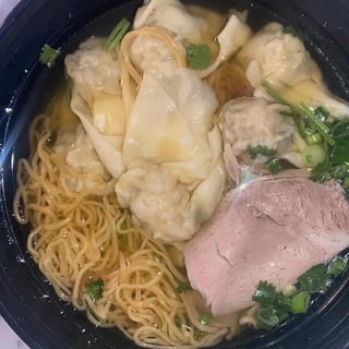 #27 Wonton with Egg Noodle Soup