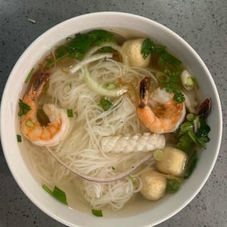 #24 Seafood with Rice Noodle Soup