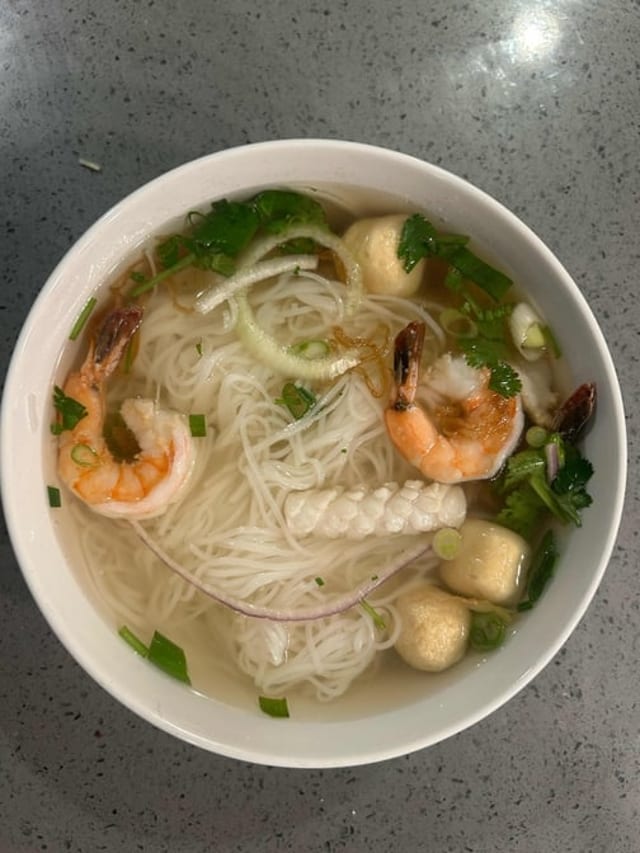 #24 Seafood with Rice Noodle Soup.