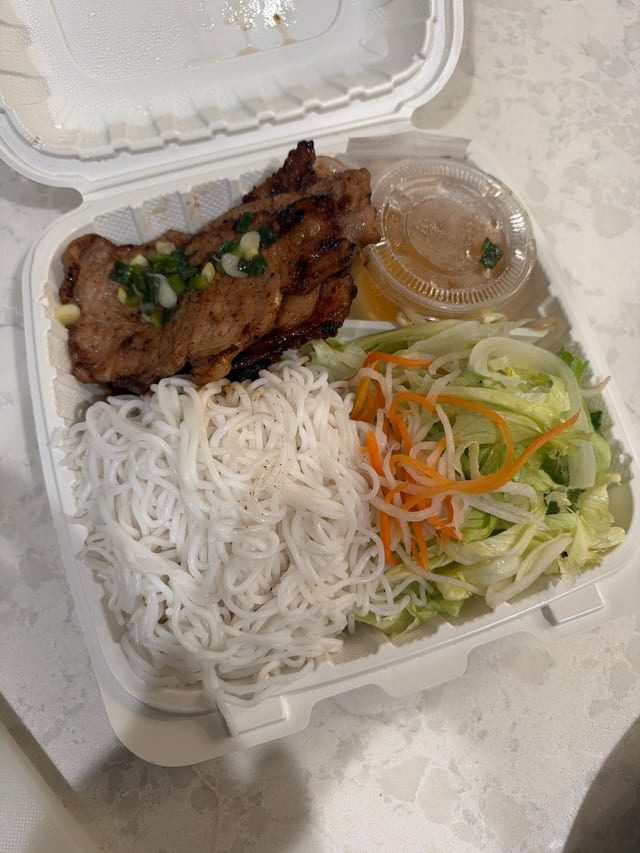 #32 Grilled Pork Over Vermicelli.