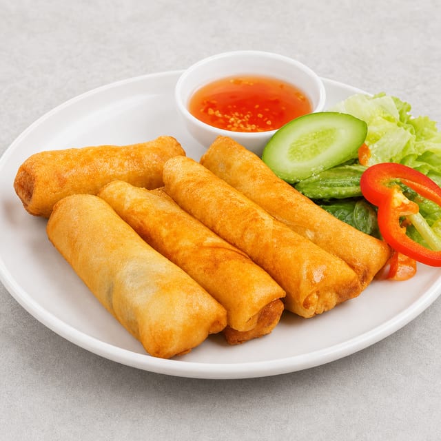 A3 Vegetarian Egg Rolls (4) Cha Gio Chay.