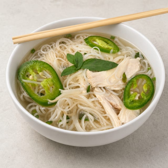 #22 Chicken with Rice Noodle Soup.