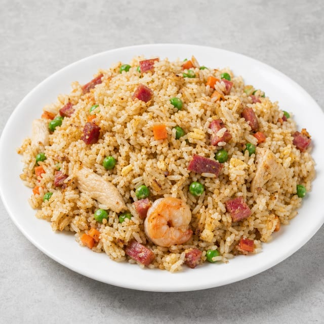65. Combination Fried Rice - Shrimp, Chicken & Egg / Cơm Chiến Thập Cẩm.