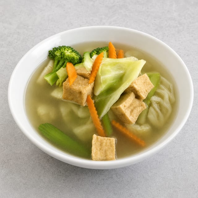 #41 Vegetarian Rice / Egg Noodle Soup.