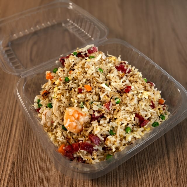 65. Combination Fried Rice - Shrimp, Chicken & Egg / Cơm Chiến Thập Cẩm.
